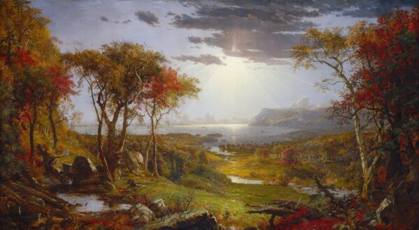 Outono no rio Hudson – Jasper Francis Cropsey Jasper Francis Cropsey Master Apollon