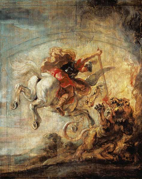 Bellérophon montando Pégaso e combatendo a Quimera – Peter Paul Rubens Peter Paul Rubens Master Apollon