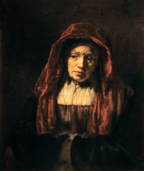 Retrato de uma mulher idosa (a mãe do artista) – Rembrandt van Rijn Rembrandt van Rijn Master Apollon