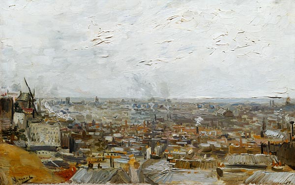 Vista de Paris de Montmartre – Van Gogh Vincent Van Gogh Master Apollon