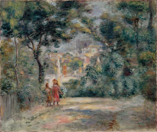 Vista através das árvores sobre o Sagrado Coração, Paris – Pierre-Auguste Renoir Pierre-Auguste Renoir Master Apollon