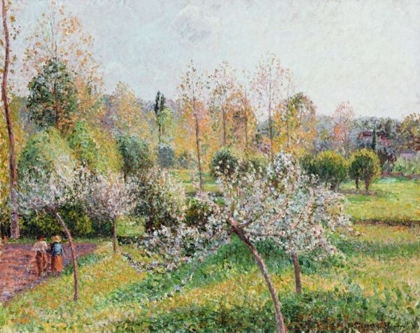 Pompeiros em flores em Eragny – Camille Pissarro Camille Pissarro Master Apollon