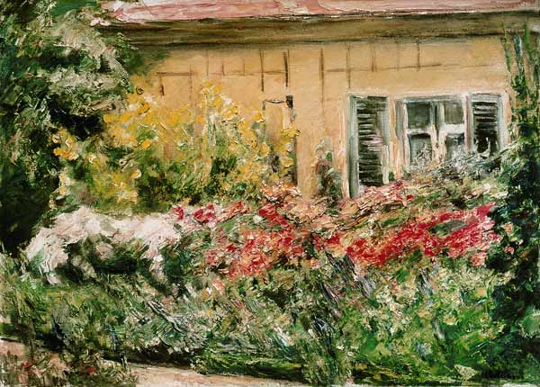 Buissons de flores na casinha do jardineiro voltada para o norte – Max Liebermann Max Liebermann Master Apollon