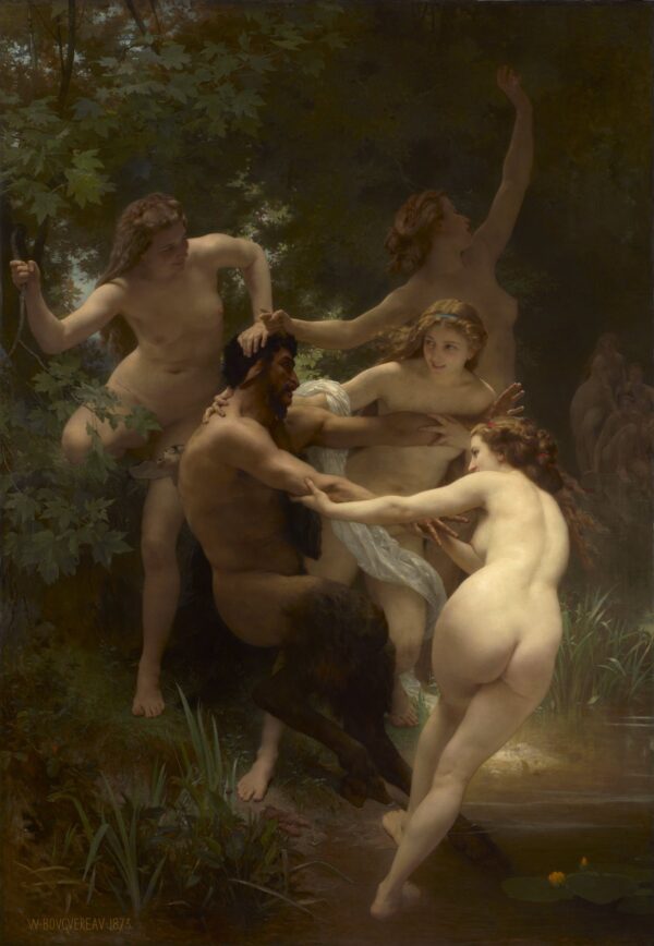 Ninfas e sátiro – William Bouguereau William Bouguereau Master Apollon