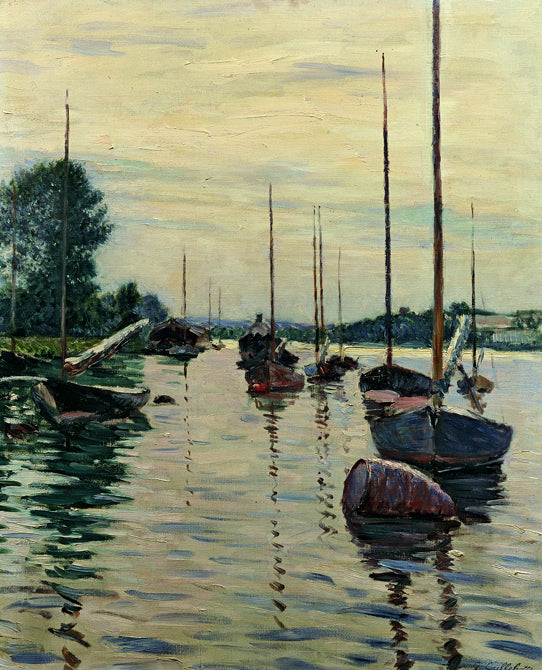 Bateaux amarrados na Sena – Caillebotte Gustave Caillebotte Master Apollon