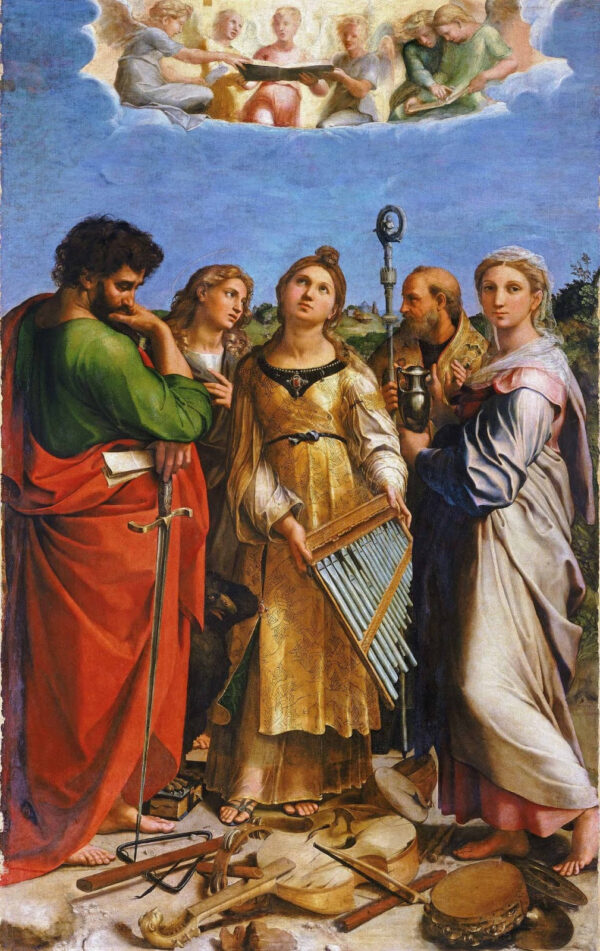 A Êxtase de Santa Cecília – Raphaël (pintor) Rafael Sanzio Master Apollon