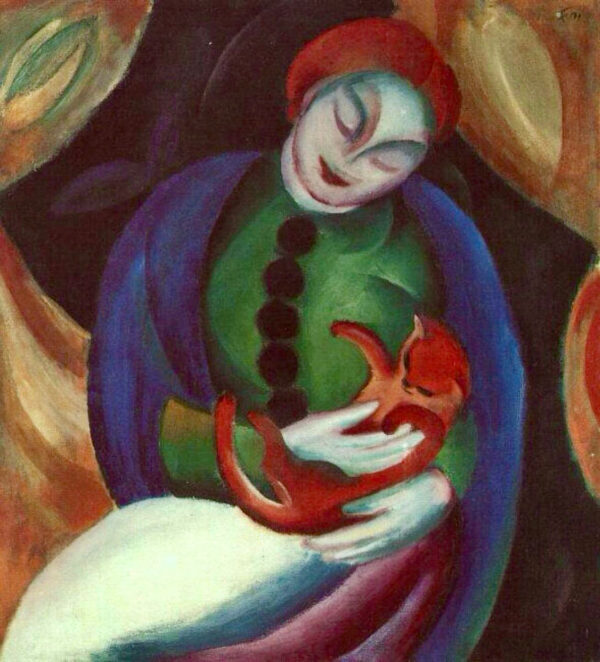 Menina com Gato II – Franz Marc Franz Marc Master Apollon