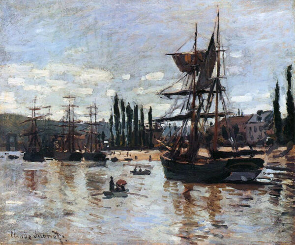 Bateaux em Rouen – Claude Monet Claude Monet Master Apollon