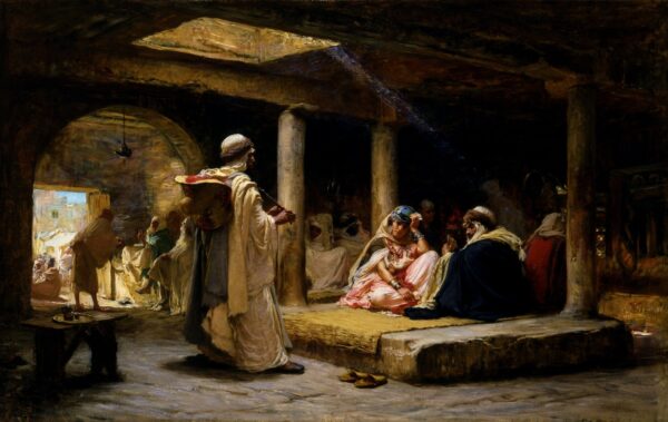 Café em Biskra, Argélia – Frederick Arthur Bridgman Frederick Arthur Bridgman Master Apollon