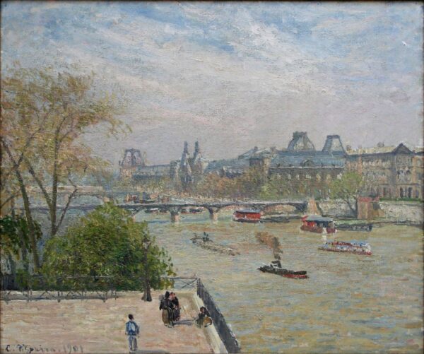 A Sena e o Louvre – Camille Pissarro Camille Pissarro Master Apollon