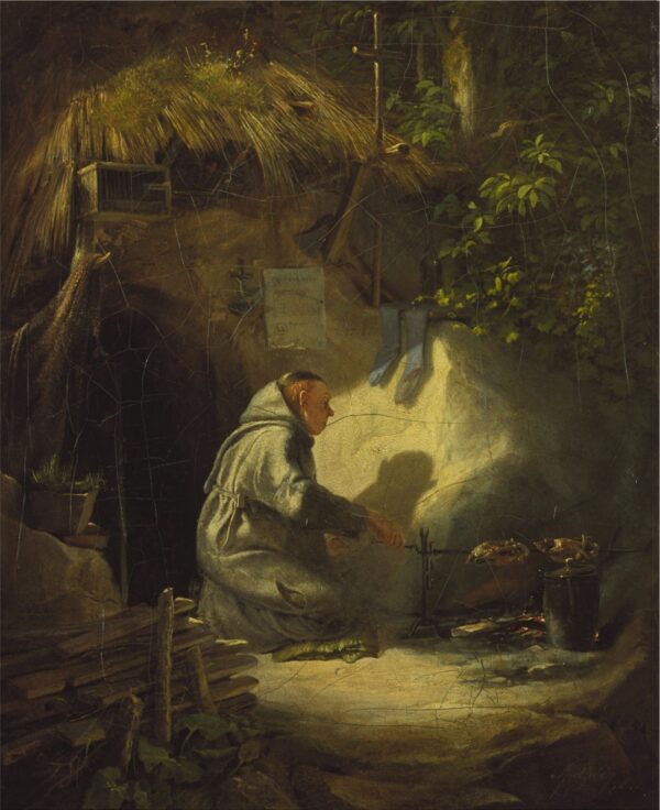 Ermita, assando frangos – Carl Spitzweg Carl Spitzweg Master Apollon