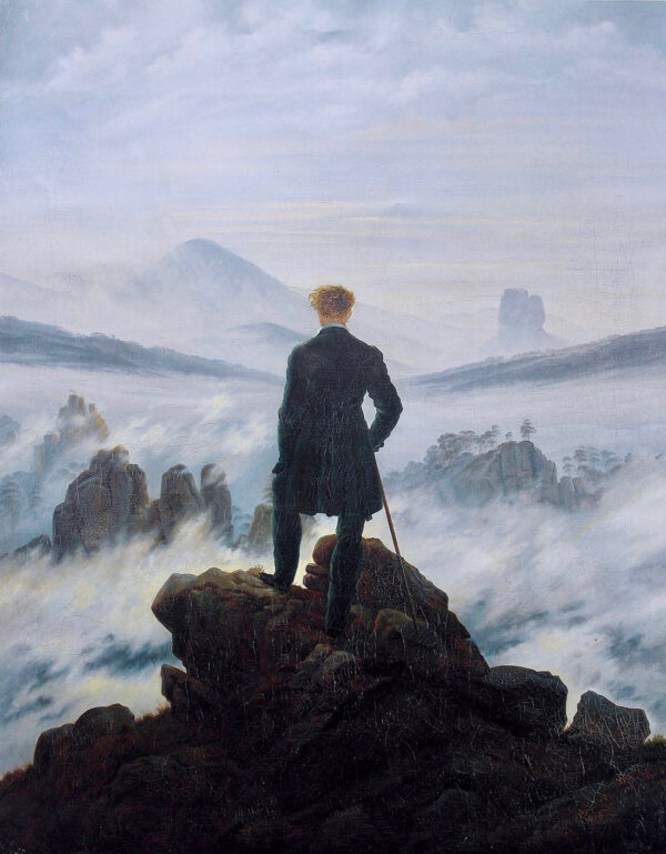 O Viajante Contemplando uma Mar de Nuvens – Caspar David Friedrich Caspar David Friedrich Master Apollon