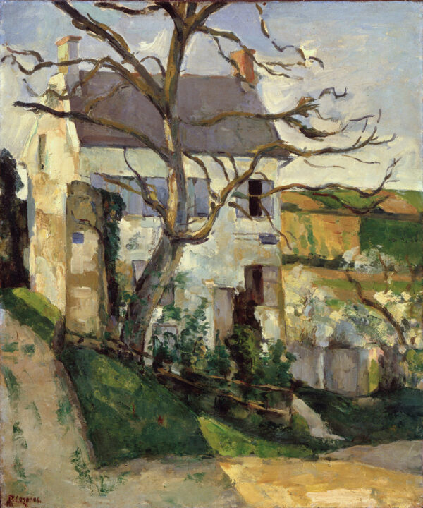 Casa atrás da árvore despida – Paul Cézanne Paul Cézanne Master Apollon