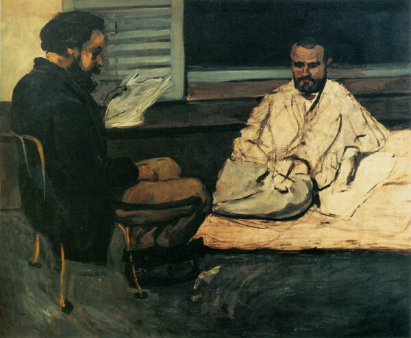 Paul Alexis (1847-1901) lendo um manuscrito para Emile Zola (1840-1902) 1869-70 – Paul Cézanne Paul Cézanne Master Apollon