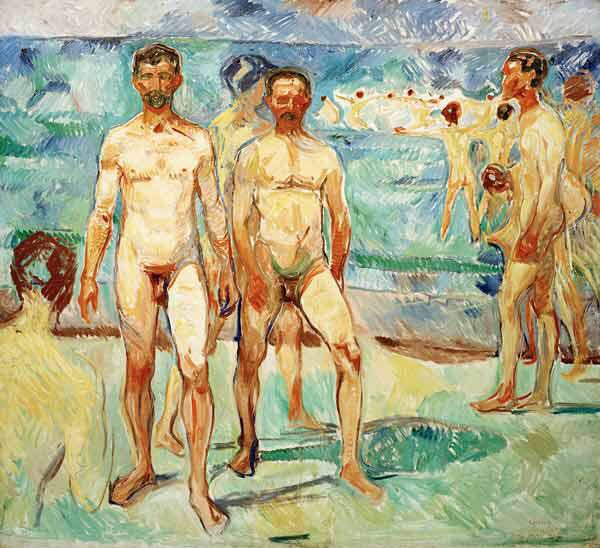 Homens na praia – Edvard Munch Edvard Munch Master Apollon