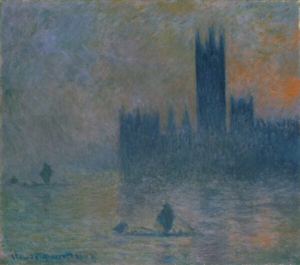 Londres, o Parlamento (Efeito de névoa) (W 1609) – Claude Monet Claude Monet Master Apollon