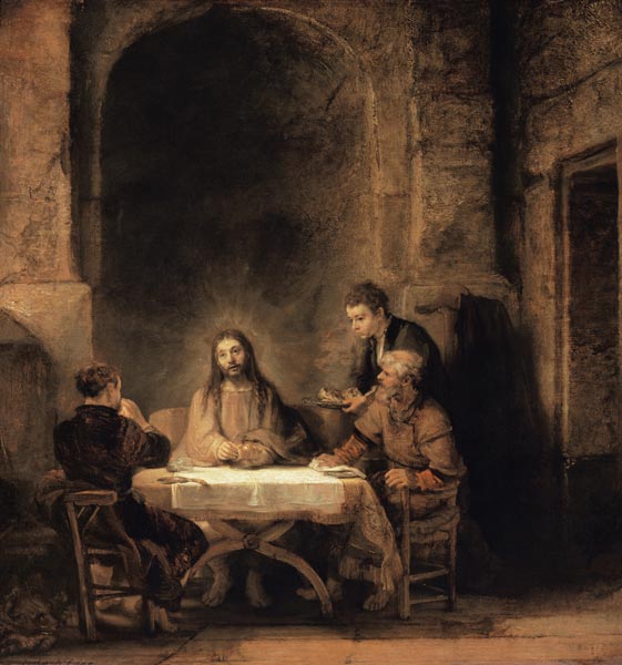 O Cristo em Emaús – Rembrandt van Rijn Rembrandt van Rijn Master Apollon