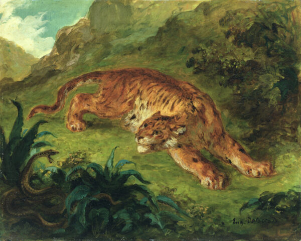 Tigre e serpente – Eugène Delacroix Eugène Delacroix Master Apollon