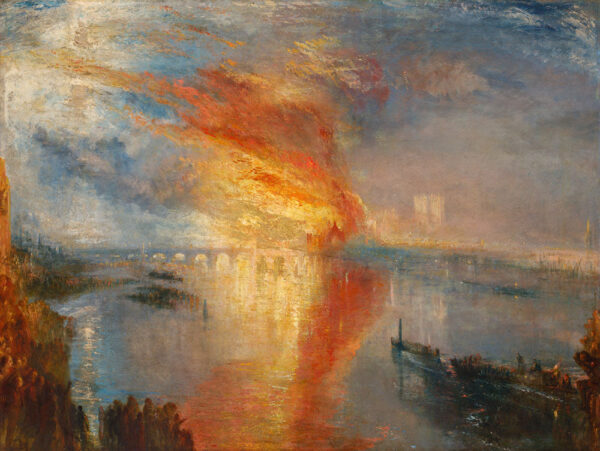 O fogo do edifício parlamentar – William Turner William Turner Master Apollon