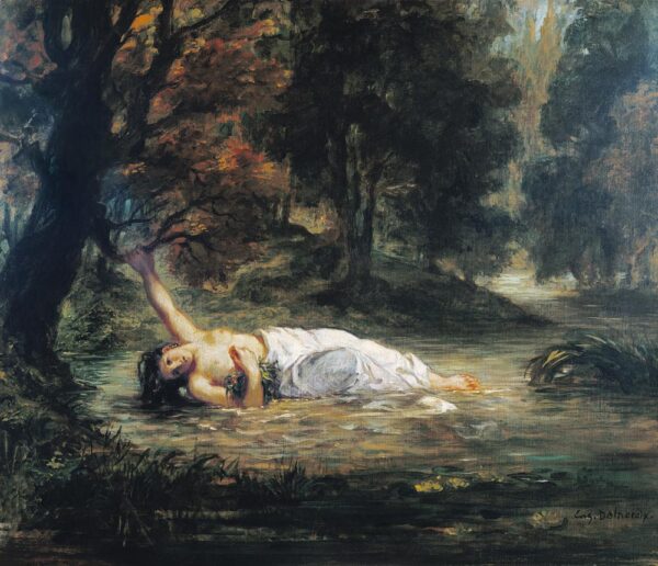 A Morte de Ofélia – Eugène Delacroix Eugène Delacroix Master Apollon