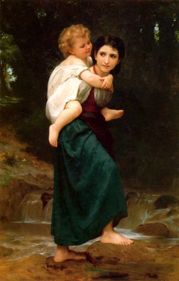 A passagem do vau – William Bouguereau William Bouguereau Master Apollon