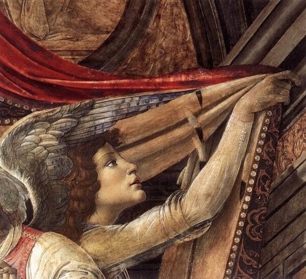 Detalhe dos anjos do retábulo de San Barnaba – Sandro Botticelli Sandro Botticelli Master Apollon