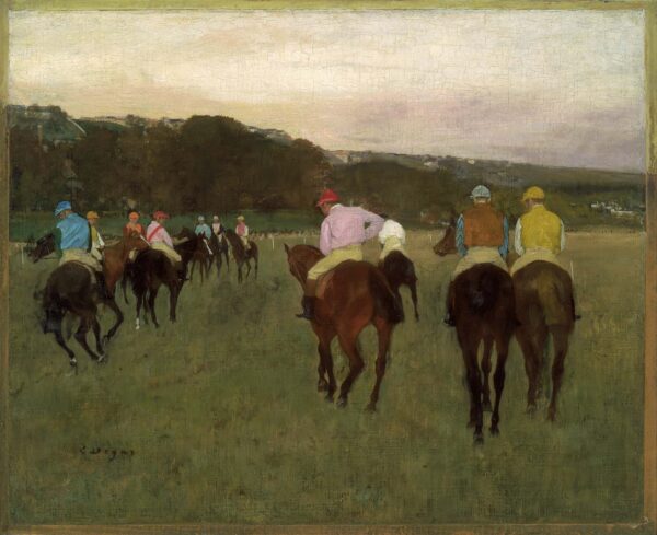 Cavalos de corrida em Longchamp – Edgar Degas Edgar Degas Master Apollon