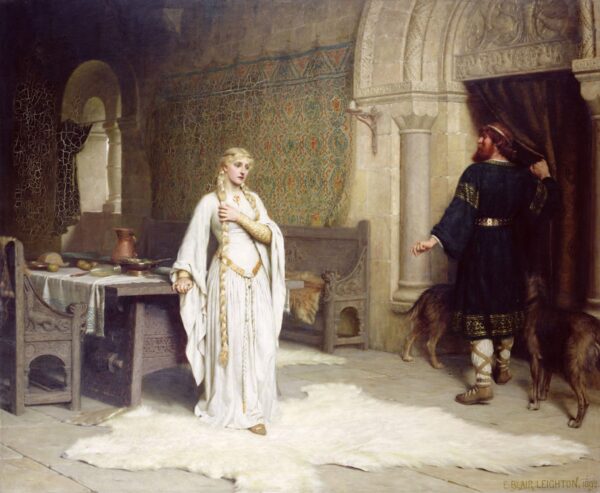 Godiva e Léofric – Edmund Leighton Edmund Leighton Master Apollon