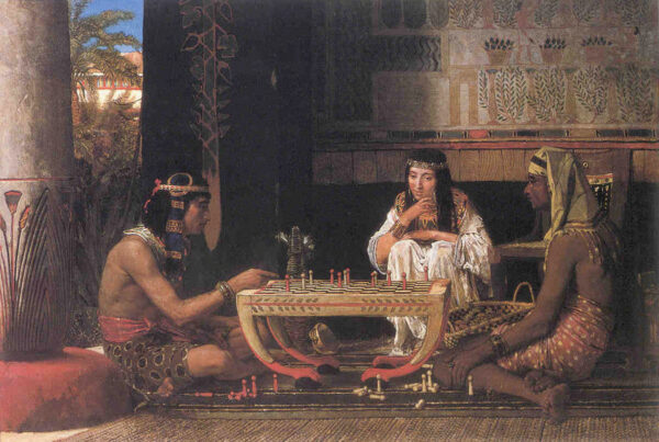 Jogadores de xadrez egípcios – Lawrence Alma-Tadema Lawrence Alma-Tadema Master Apollon