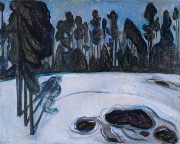 Paisagem de Inverno de Edvard Munch Edvard Munch Master Apollon