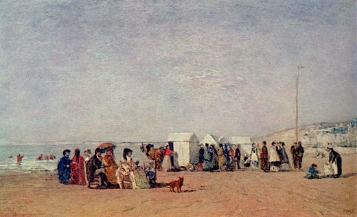 Na praia de Trouville – Eugène Boudin Eugène Boudin Master Apollon