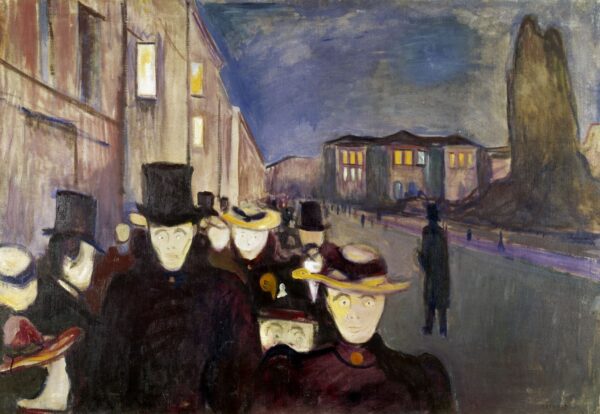 Soirée na Avenida Karl Johan – Edvard Munch Edvard Munch Master Apollon