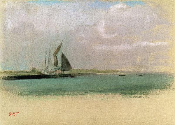 Bateaux de pescadores voltando ao porto – Edgar Degas Edgar Degas Master Apollon