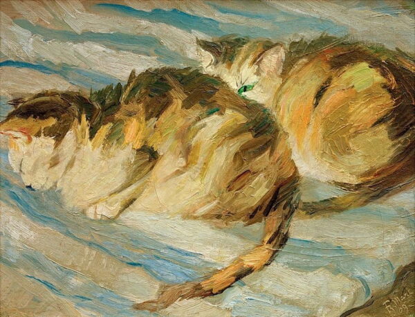 Dois gatos cinzentos (estudo de gato II) – Franz Marc Franz Marc Master Apollon