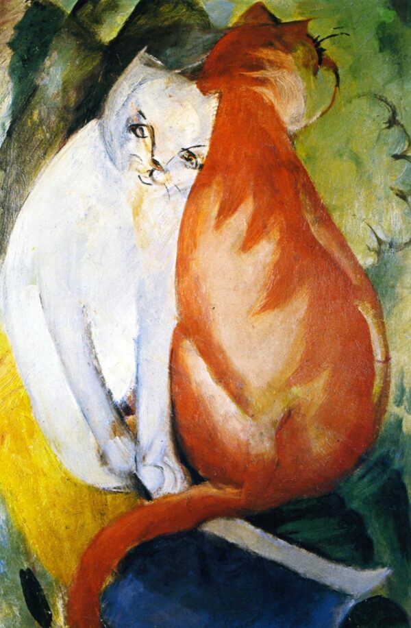 Chats, vermelho e branco – Franz Marc Franz Marc Master Apollon