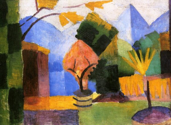 Jardim no Lago de Thun – August Macke August Macke Master Apollon