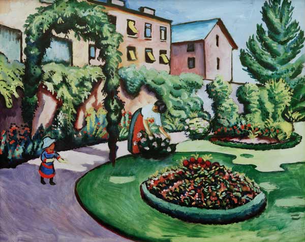 O jardim Macke em Bonn – August Macke August Macke Master Apollon