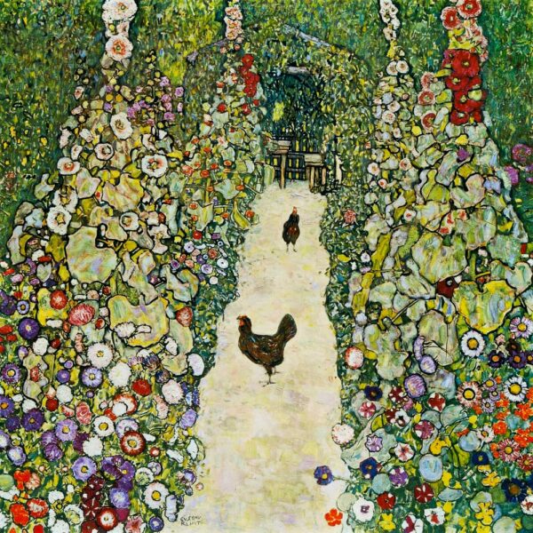 Alameda de jardim com as galinhas – Gustav Klimt Gustav Klimt Master Apollon