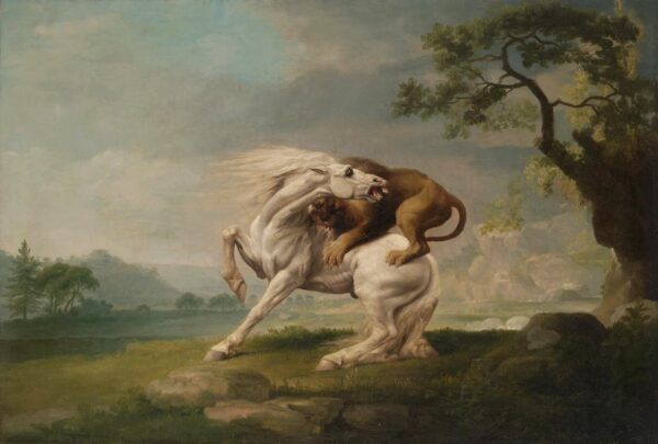 Um leão atacando um cavalo – George Stubbs George Stubbs Master Apollon