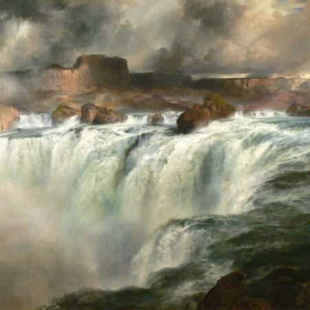 Chutes de Shoshone no rio Snake – Thomas Moran Thomas Moran Master Apollon