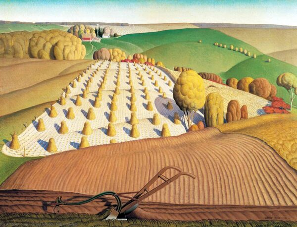 Arado de Outono – Grant Wood Grant Wood Master Apollon