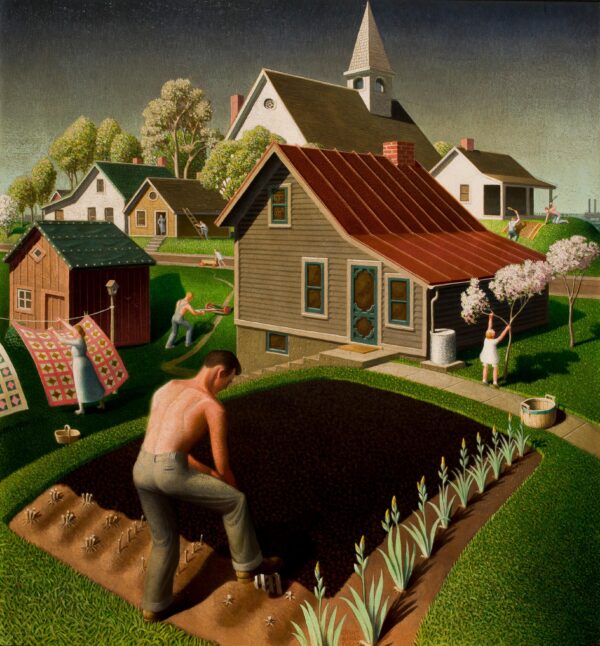 A primavera na cidade – Grant Wood Grant Wood Master Apollon