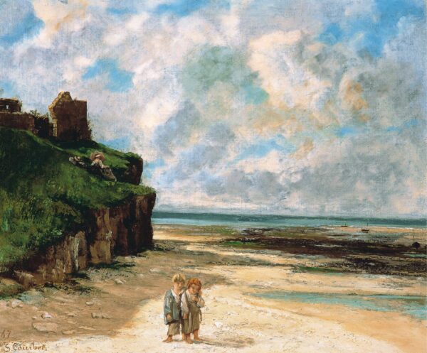 A praia de Saint-Aubin-sur-Mer – Gustave Courbet Gustave Courbet Master Apollon