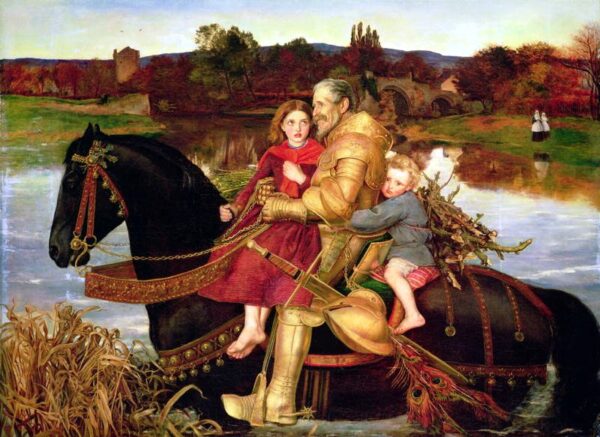 Um sonho do passado: Sir Isumbras no vau – John Everett Millais John Everett Millais Master Apollon