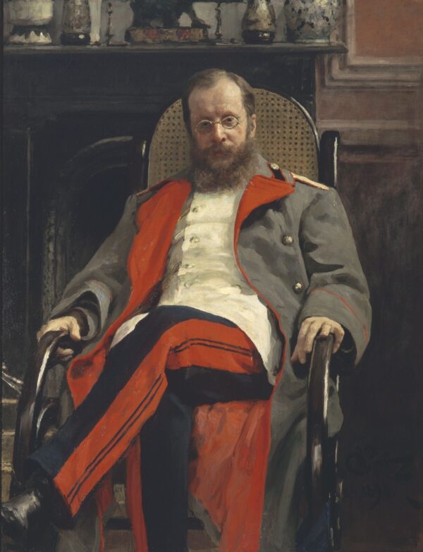 Retrato do compositor Cesar Antonovich Cui – Ilya Repin Ilia Repin Master Apollon