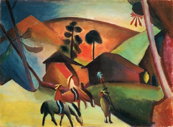 Améríndios a Cavalo – August Macke August Macke Master Apollon