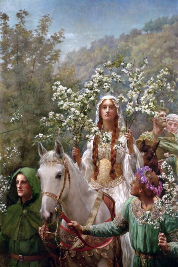 O maio da Rainha Guinevere de John Collier John Collier Master Apollon