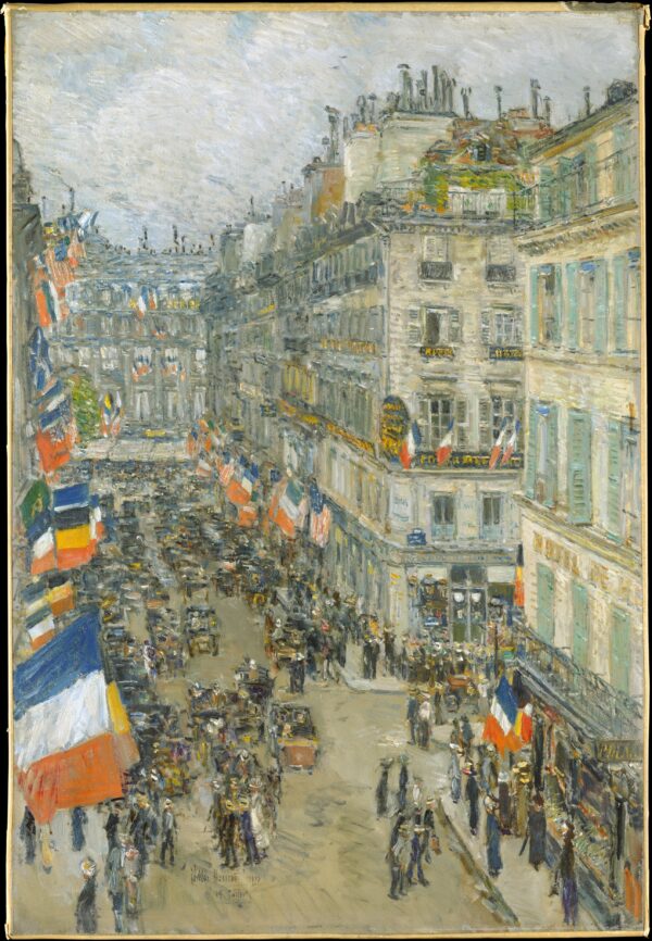 Quatorze de julho, rua Daunou, 1910 – Childe Hassam Childe Hassam Master Apollon