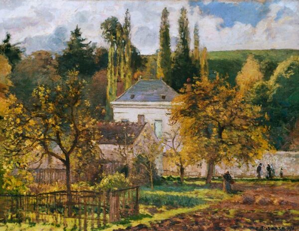 Casa dos Cidadãos no Hermitage, Pontoise – Camille Pissarro Camille Pissarro Master Apollon