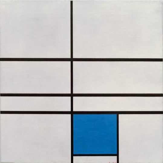 Composição com o azul 1935 – Mondrian Piet Mondrian Master Apollon